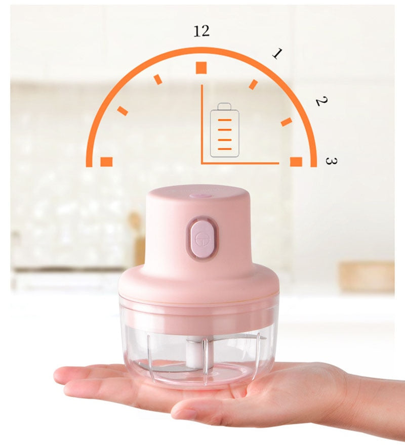 Mini Processador De Alimentos Elétrico 100ml